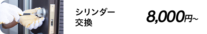 シリンダー交換 8,000円～